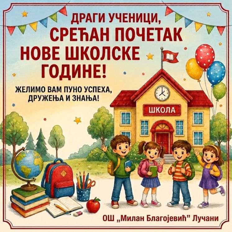 Обавештење о почетку нове школске године